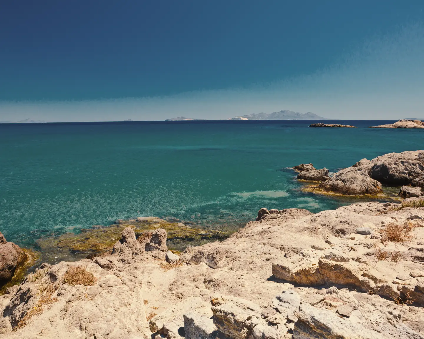 Kefalos Bay op het eiland Kos, Griekenland.