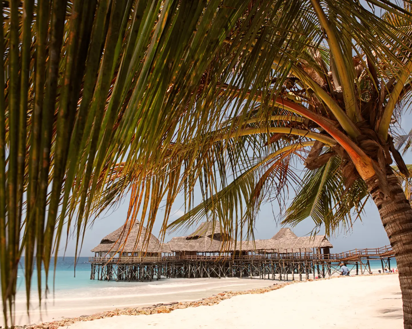Restaurant op een van de stranden van Nungwi, Zanzibar